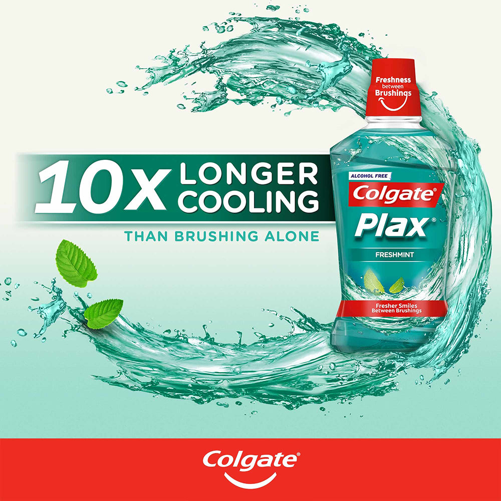 4PK Colgate 250ml Plax Freshmint