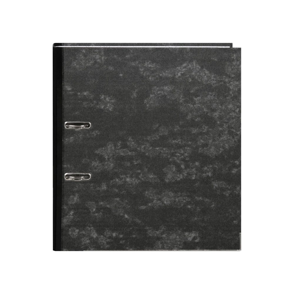 5PK Marbig Reinforced Spine A4 Lever Arch Document File Black