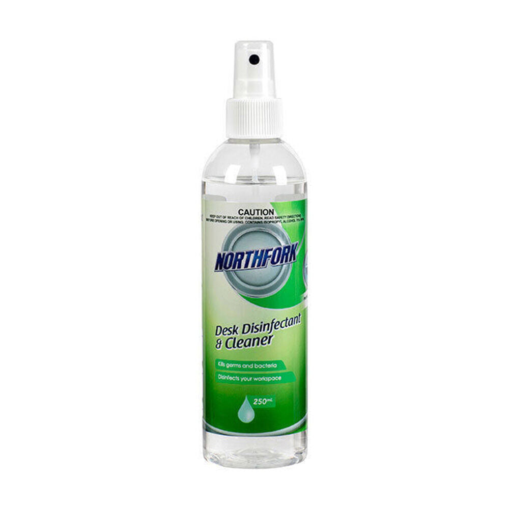 12PK Northfork Desk Cleaner and Disinfectant Spray 250ml