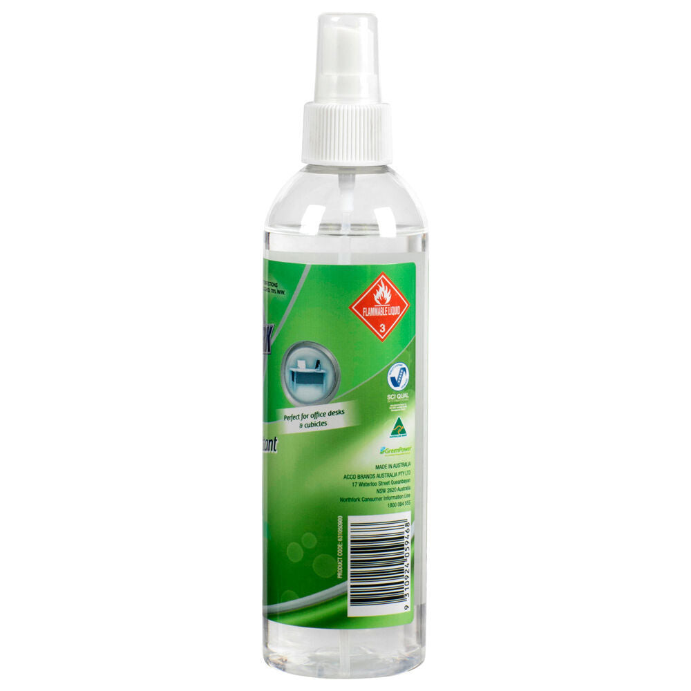 12PK Northfork Desk Cleaner and Disinfectant Spray 250ml