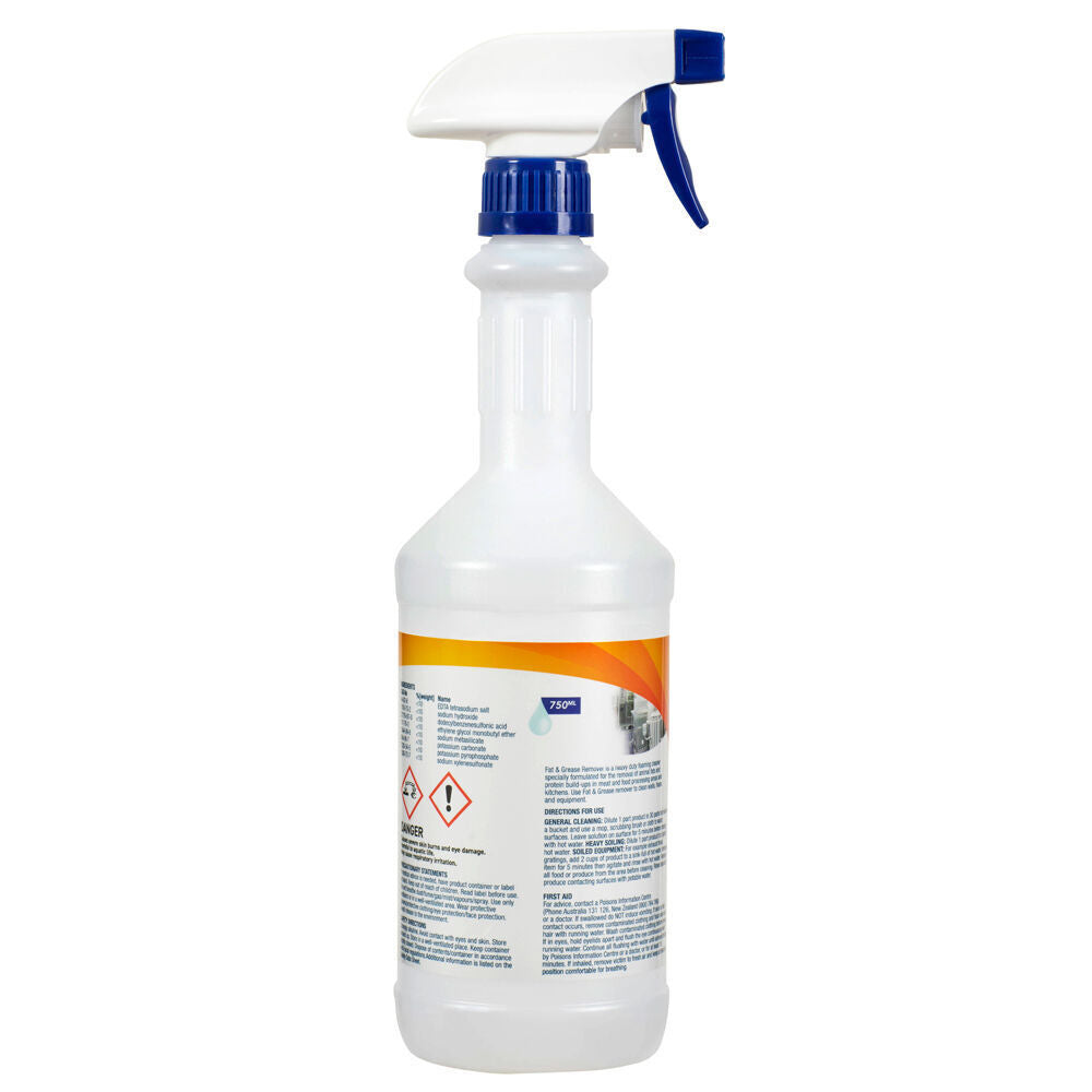 12PK Northfork Fat & Grease Remover Decanting Empty Bottle Spray 750ml