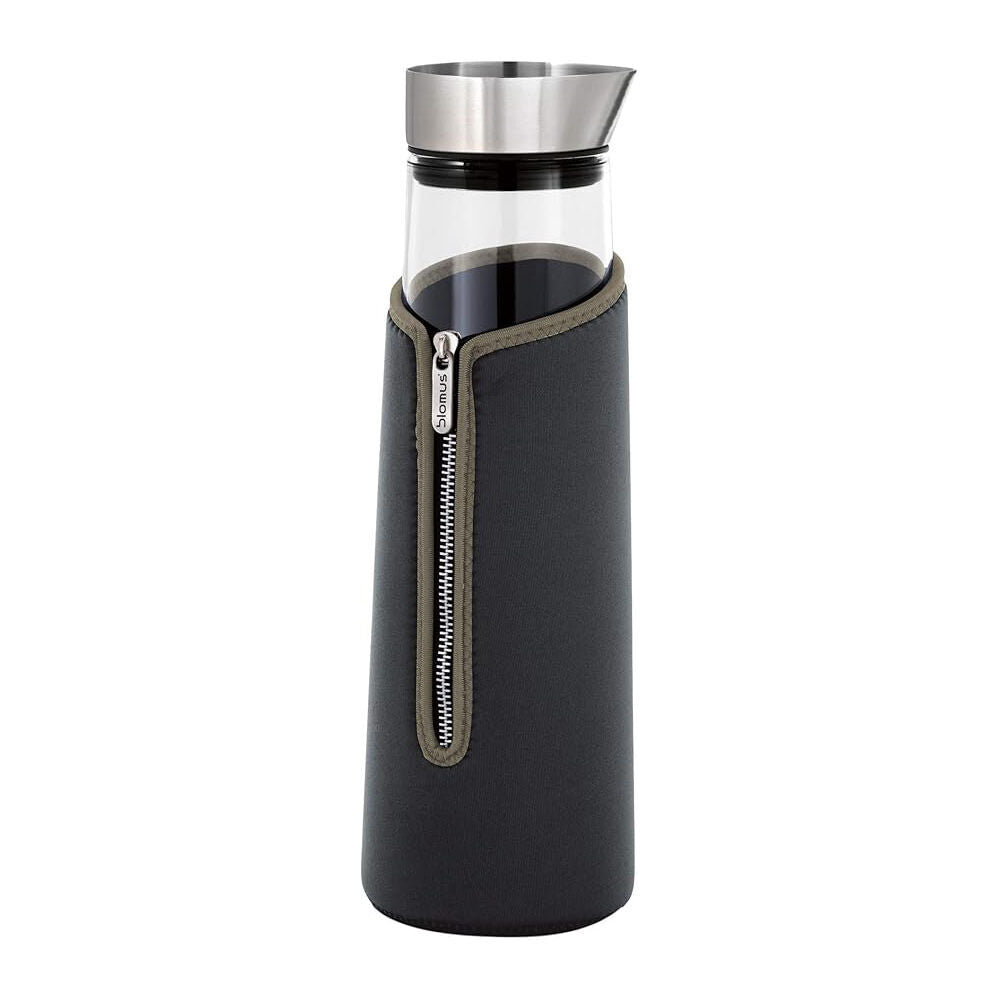 Blomus Acqua Neoprene Cooling Collar Portable Bottle Chiller 1000ml Dark Grey