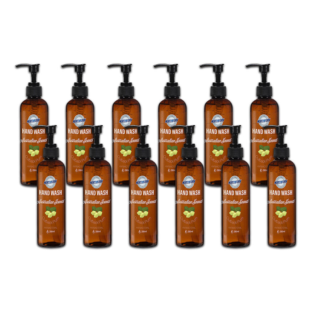 12PK Northfork Liquid Hand Wash Soap Outback Plum 250ml