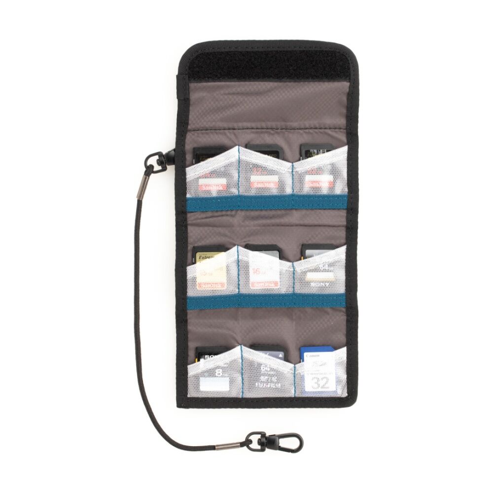 Tenba Tools Reload SD 9 Card Wallet Capacity Memory - Black Camouflage/Lime
