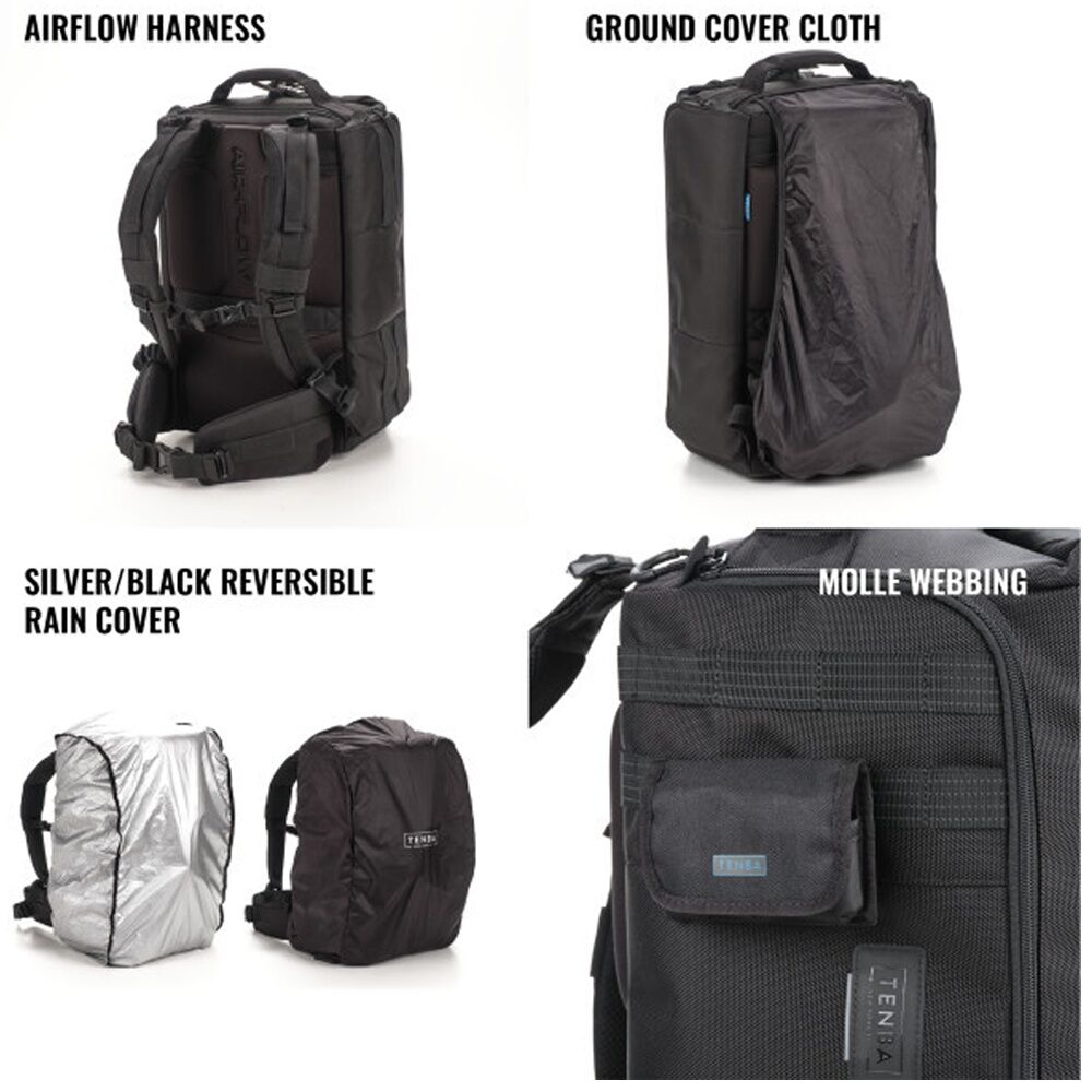 Tenba Cineluxe V2 Backpack 21 Quick Access Videography Protective - Black