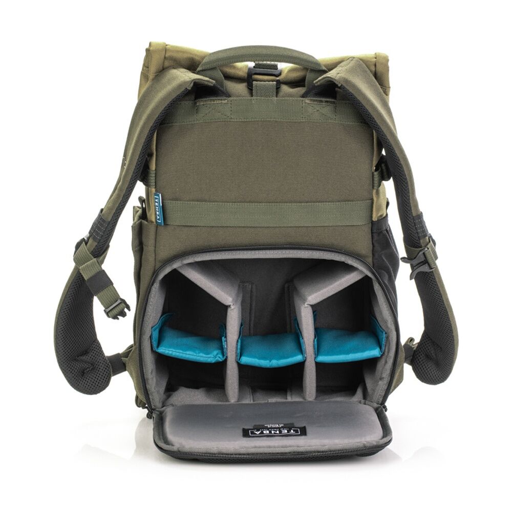 Tenba Fulton V2 10L Backpack Rolltop Camera Access - Tan/Olive