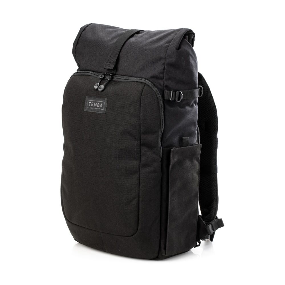 Tenba Fulton V2 16L Backpack Rear Access Camera Rolltop Design - Black