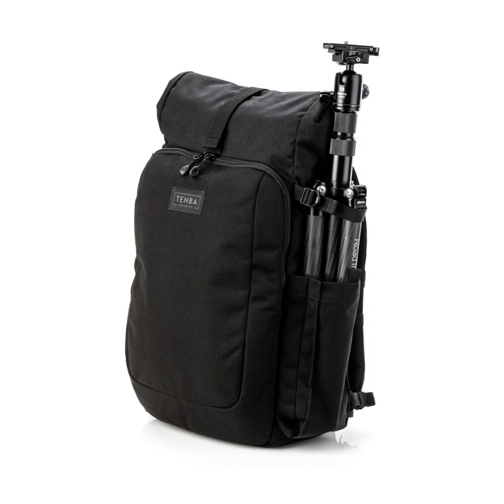 Tenba Fulton V2 16L Backpack Rear Access Camera Rolltop Design - Black