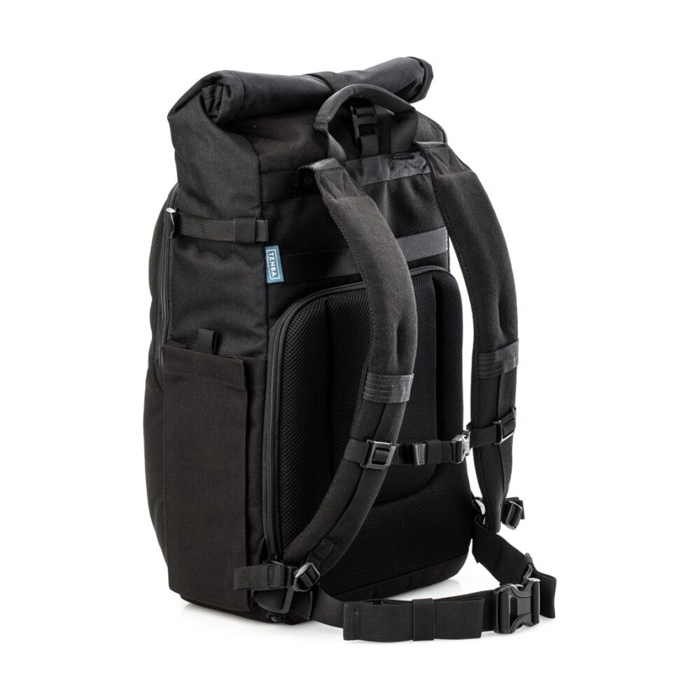 Tenba Fulton V2 16L Backpack Rear Access Camera Rolltop Design - Black