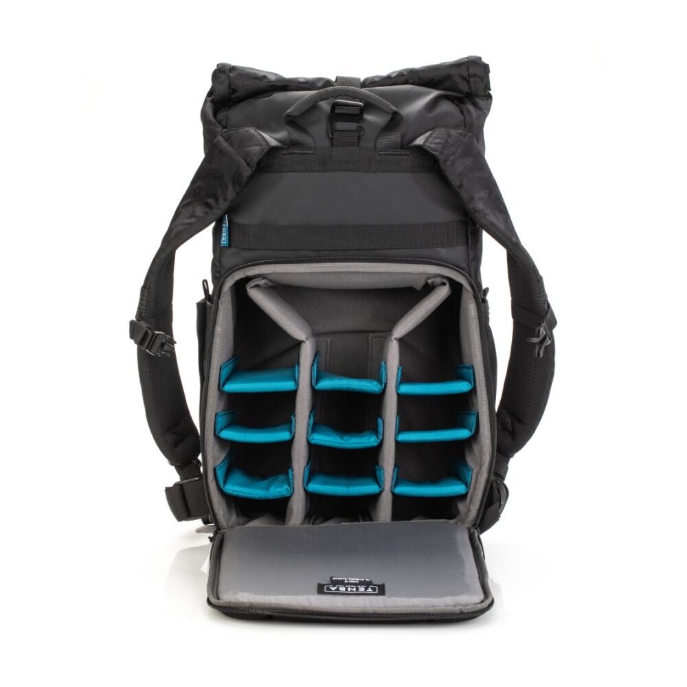 Tenba Fulton V2 16L All-Weather Backpack Camera Rolltop Design - Black