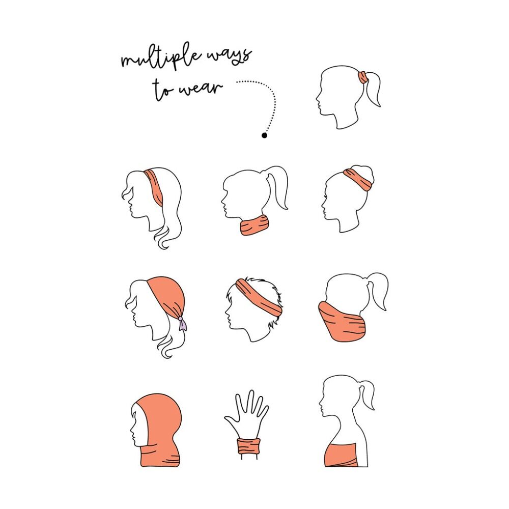 4PK Annabel Trends Happywrap Women's Hair Accessory 50x25cm Cockatoos