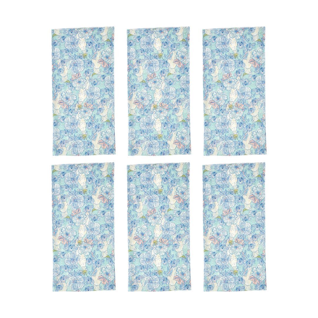 6PK Annabel Trends Happywrap Women's Bandana 50x25cm - Hello Cockie