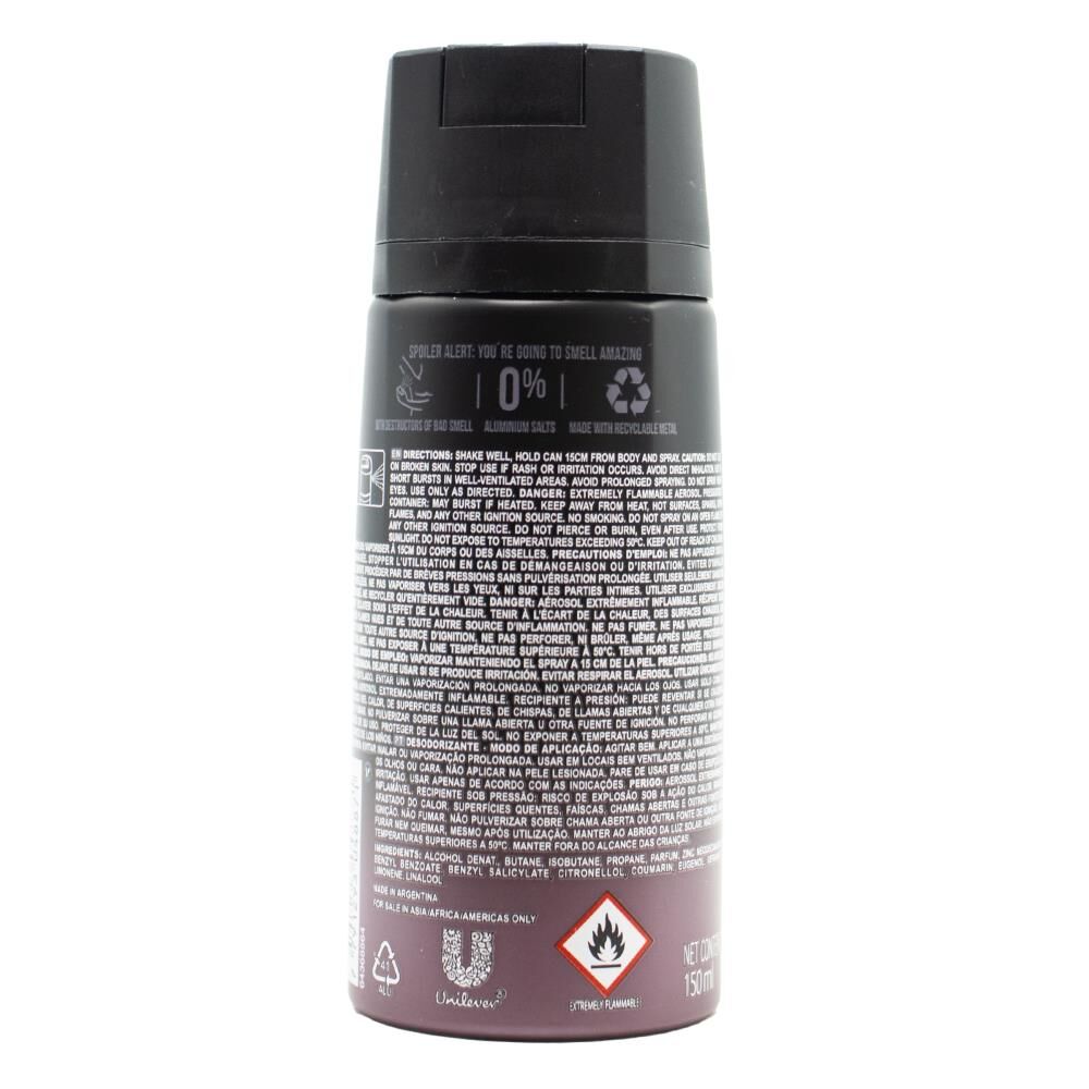 12PK Axe 150ml Deodorant Bodyspray 48hr For Men - Black Night