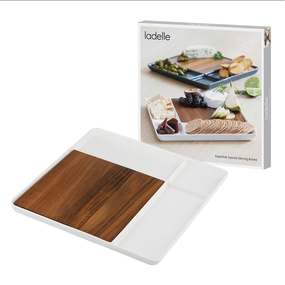 2PK Ladelle Essentials Square Serving Board 29.5cm - White