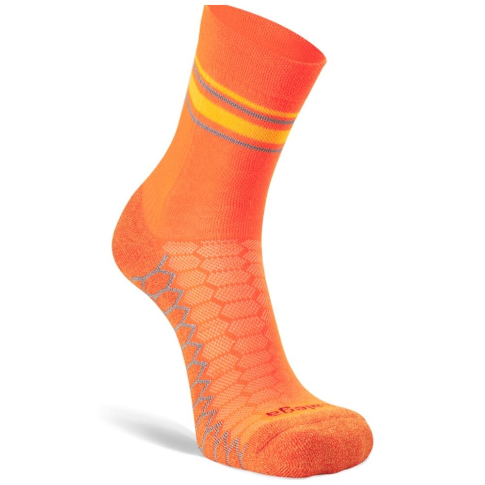 2PK Balega Silver Antimicrobial Peformance Mini-Crew Socks Orange