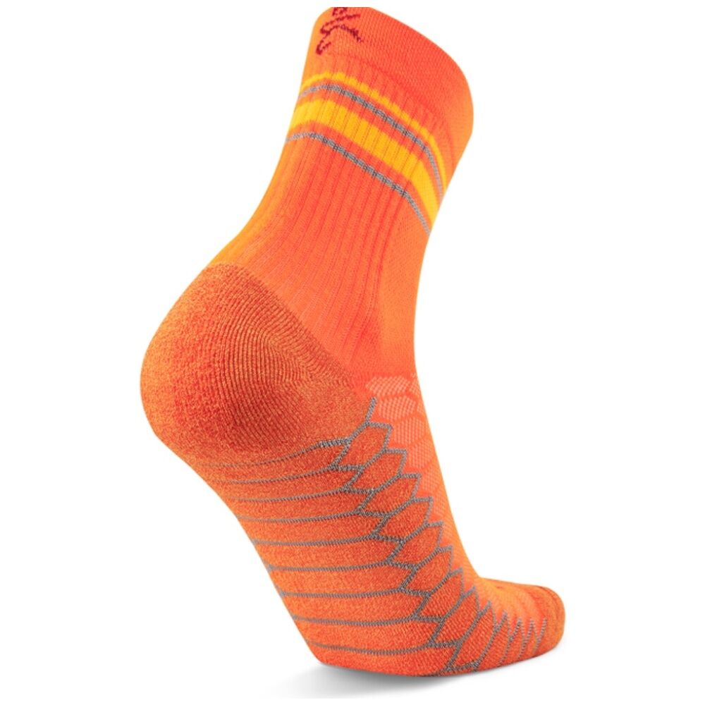 2PK Balega Silver Antimicrobial Peformance Mini-Crew Socks Orange