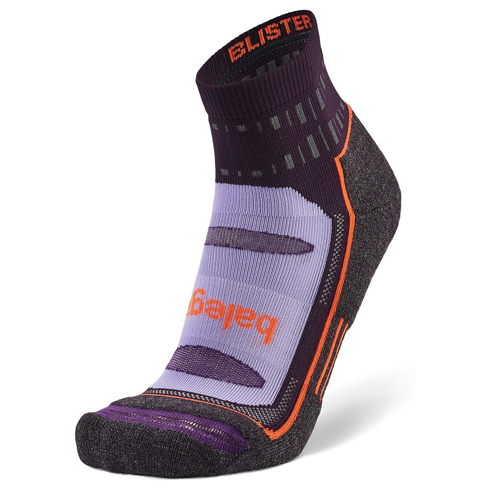 Balega Blister Resist Quarter Socks W11-13/M9.5-11.5 L - Midnight Plum