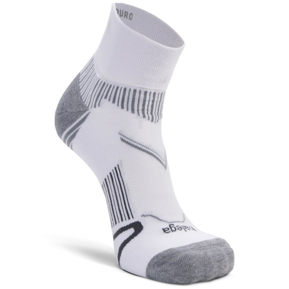 Balega Enduro Quater Socks With V-Tech Arch Medium-Support White