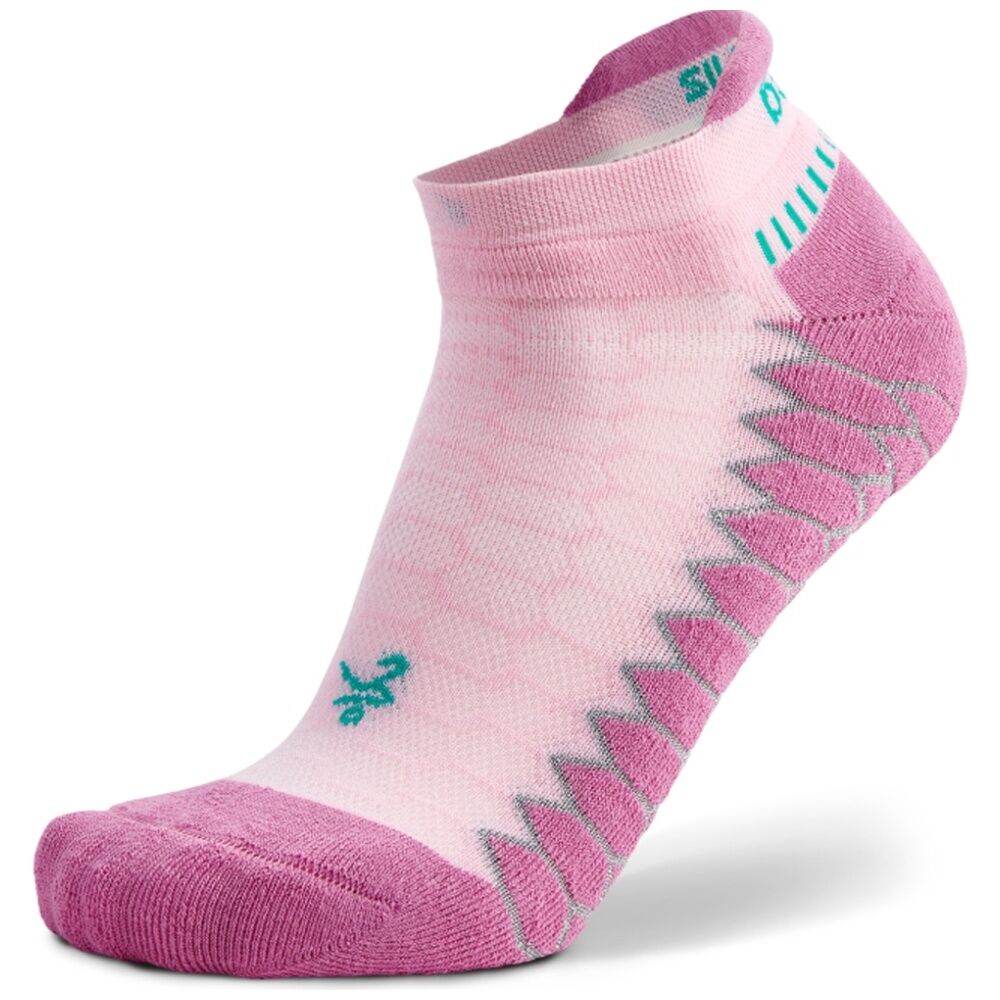 Balega Silver Antimicrobial Training Peformance No Show Socks Pink