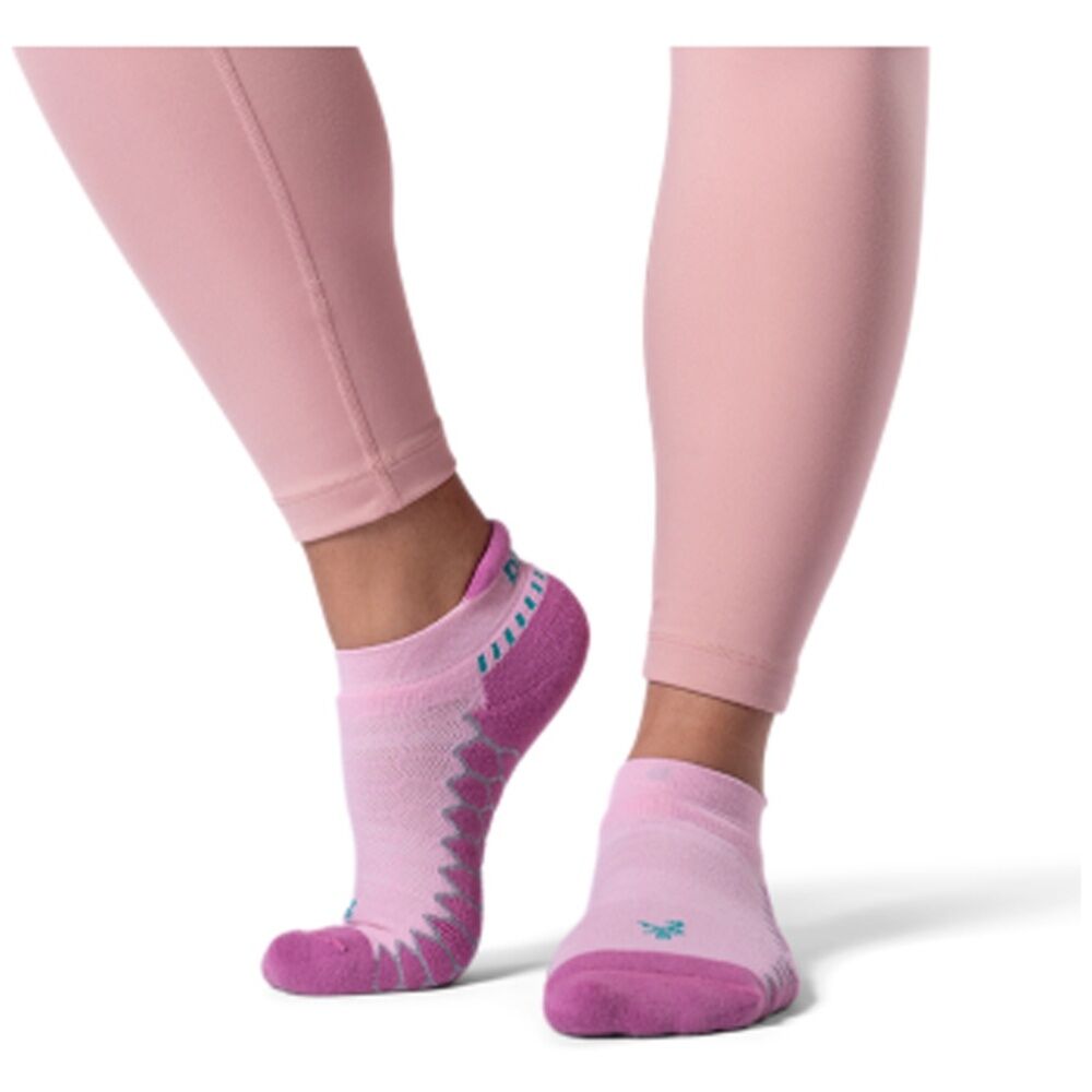 Balega Silver Antimicrobial Training Peformance No Show Socks Pink