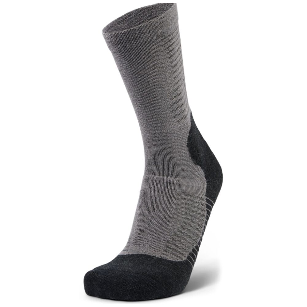 2PK Balega Hike Merino Wool Performance Crew Socks For Hiking Grey Fossil