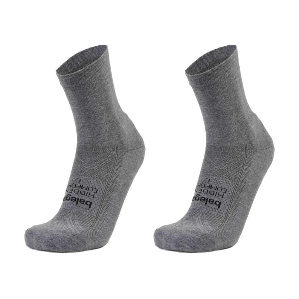 2PK Balega Hidden Comfort Mini-Crew Moisture Wicking Socks Charcoal
