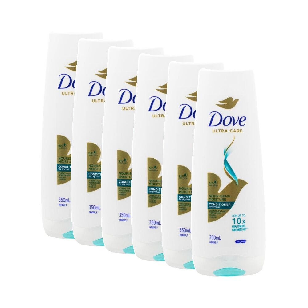 6PK Dove Ultra Care Bio Restore Nourishing Moisture Hair Conditioner Vegan 350mL