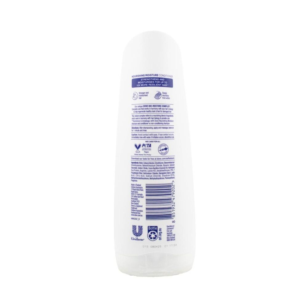 6PK Dove Ultra Care Bio Restore Nourishing Moisture Hair Conditioner Vegan 350mL