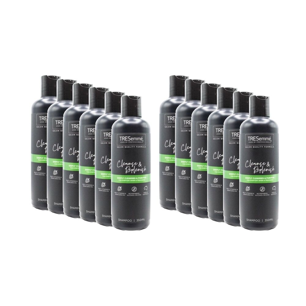 12PK TRESemme Hair Shampoo Cleanse And Replenish w/Multi Vitamins 350ml