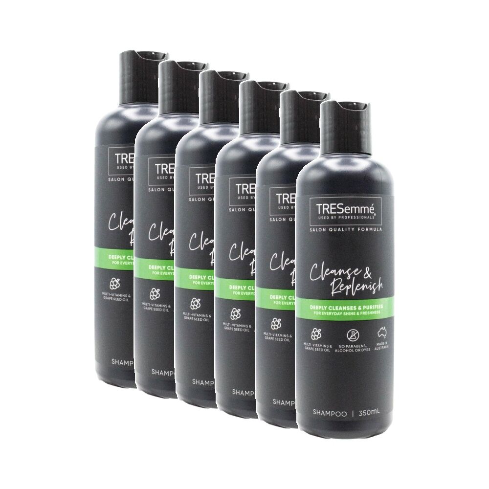 6PK TRESemme Hair Shampoo Cleanse And Replenish w/Multi Vitamins 350ml