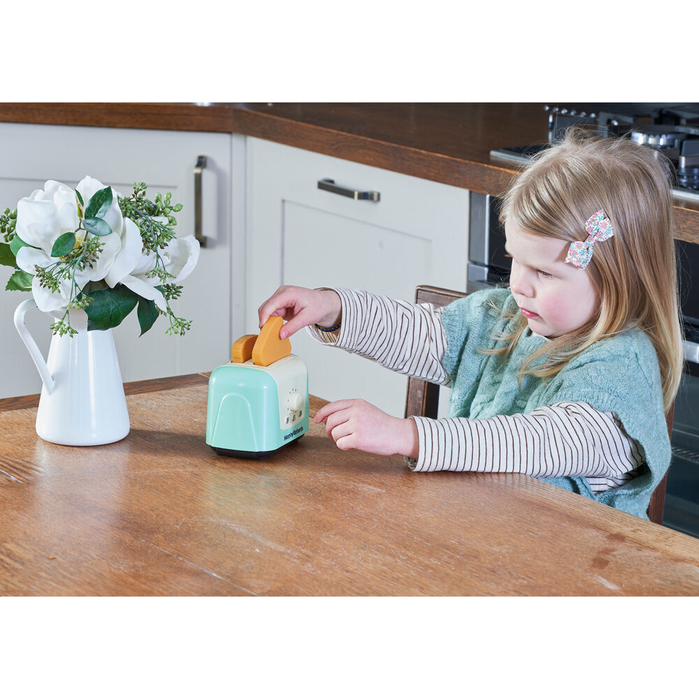 2PK Casdon Morphy Richards Toaster Toy Roleplay Pretend Play Kids 3y+ Green