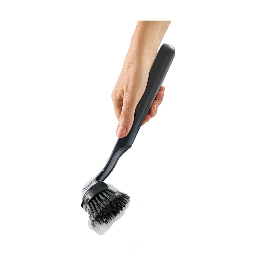 2PK Joseph Joseph SinkTech Kitchen Dish Sink Brush With Steel Stand Graphite