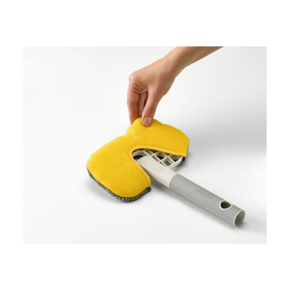 2PK Joseph Joseph CleanTech Surface Scrubber Compatible W/ Extension Pole 2-in-1