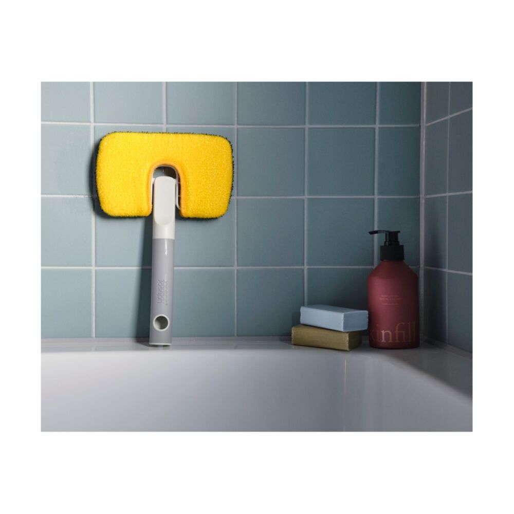 2PK Joseph Joseph CleanTech Surface Scrubber Compatible W/ Extension Pole 2-in-1