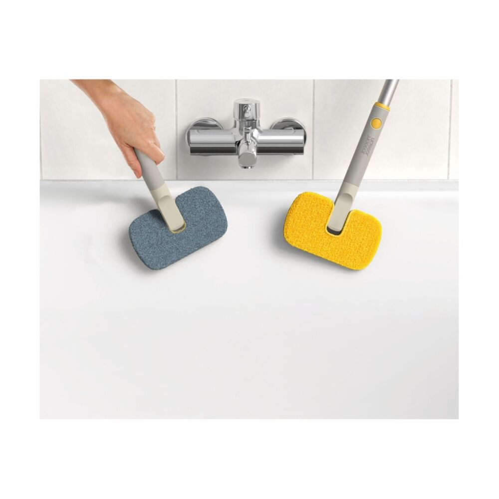 2PK Joseph Joseph CleanTech Surface Scrubber Compatible W/ Extension Pole 2-in-1