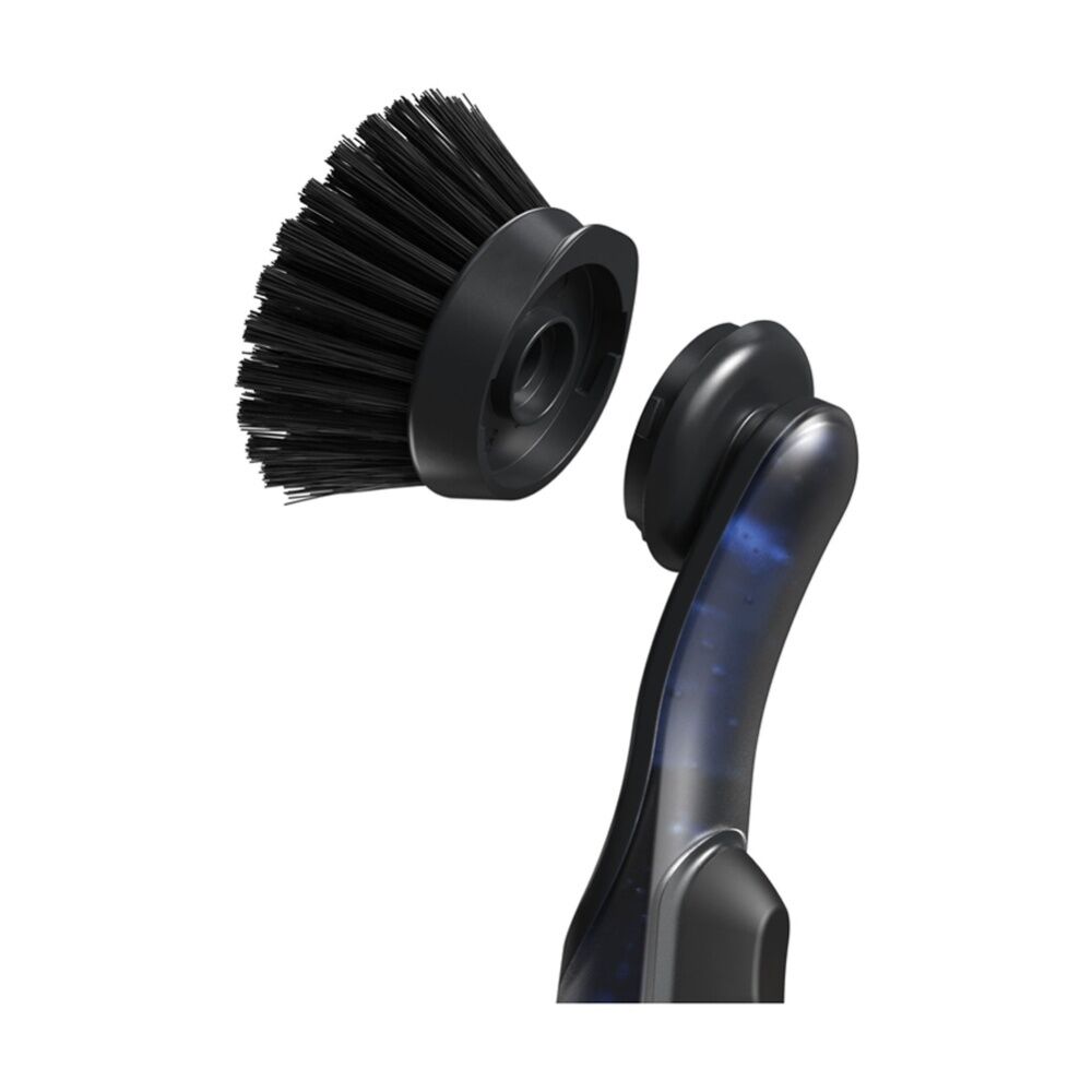Joseph Joseph SinkTech Soap Dispensing Kitchen Dish Brush W/ Replacement Black