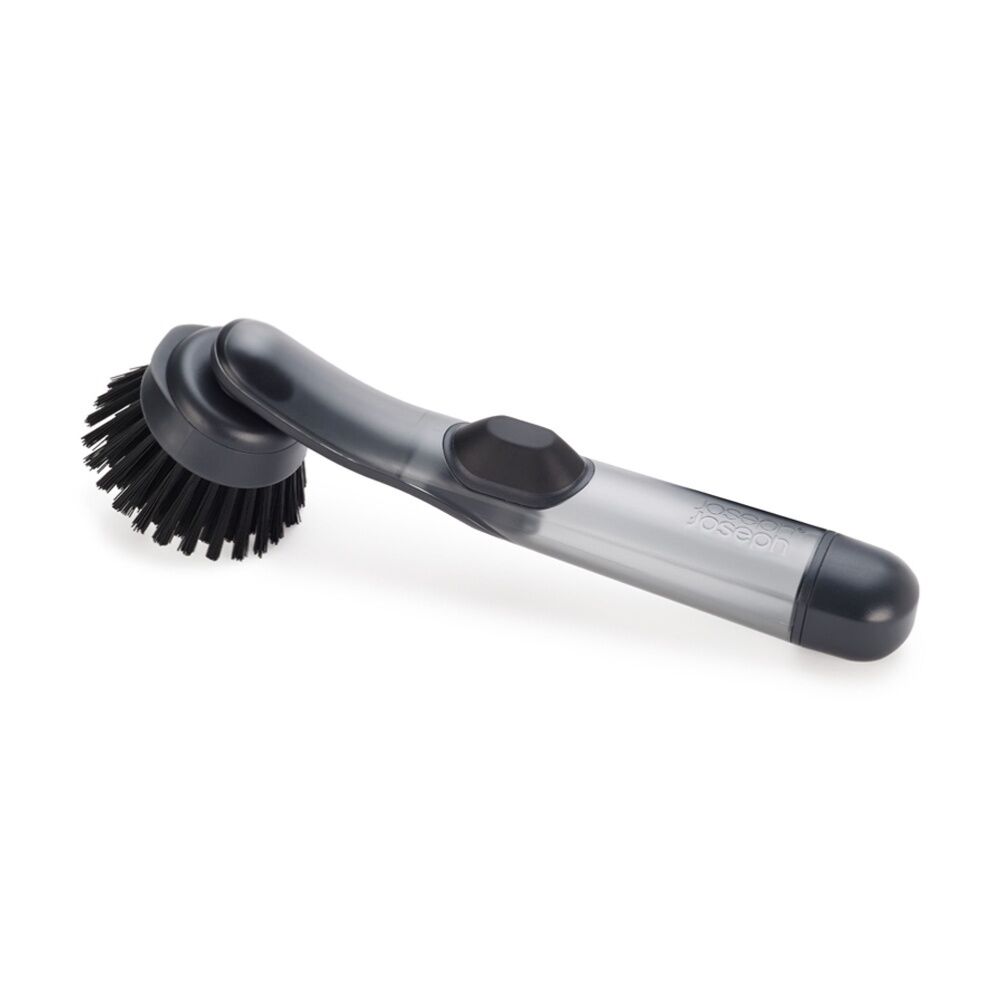 2PK Joseph Joseph SinkTech Soap Dispensing Dish Brush W/ Replacement Black