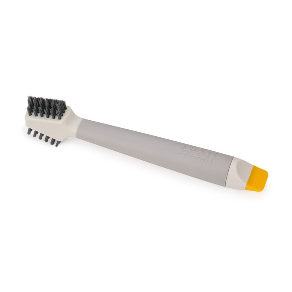 Joseph Joseph CleanTech 3-In-1 Bathroom Grout And Corner Detail Brush Stone