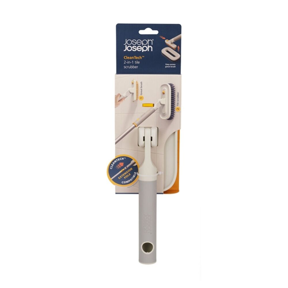 Joseph Joseph CleanTech Large & Narrow Bathroom Tile Cleaning Scrubber 2-In-1