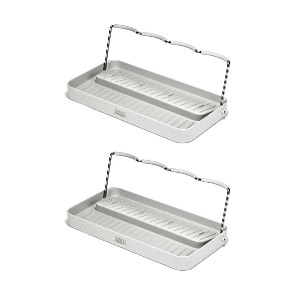 2PK Joseph Joseph Neat DrySmart Bottle Drying Rack Kitchen Organiser Stone