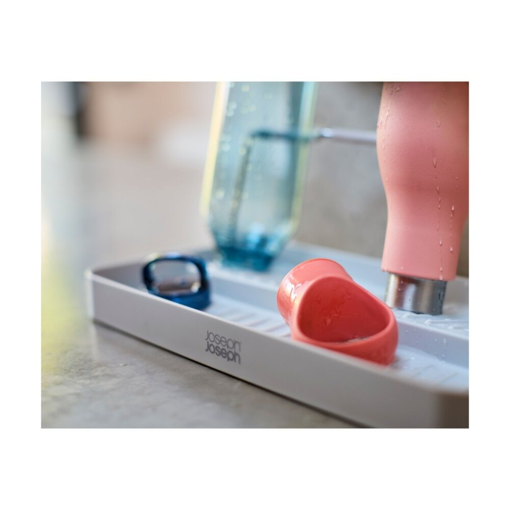 2PK Joseph Joseph Neat DrySmart Bottle Drying Rack Kitchen Organiser Stone