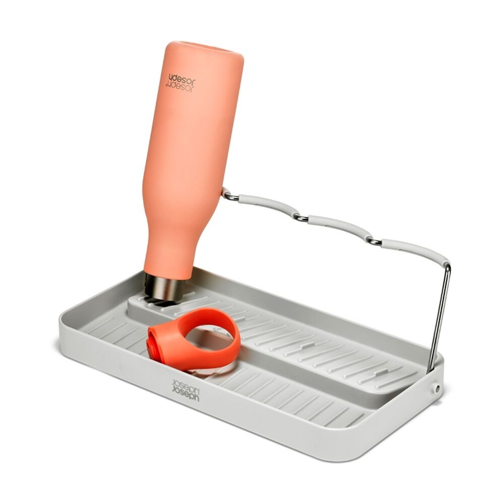 2PK Joseph Joseph Neat DrySmart Bottle Drying Rack Kitchen Organiser Stone