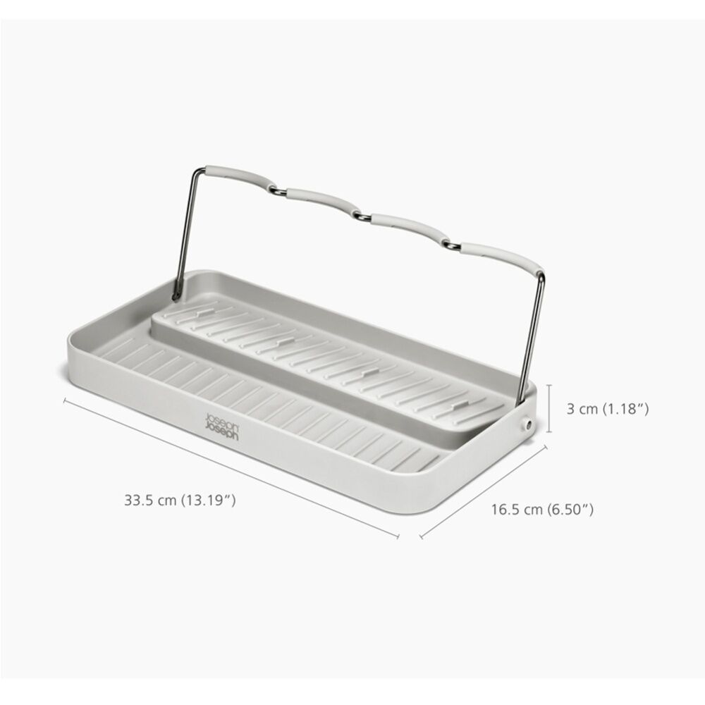 2PK Joseph Joseph Neat DrySmart Bottle Drying Rack Kitchen Organiser Stone