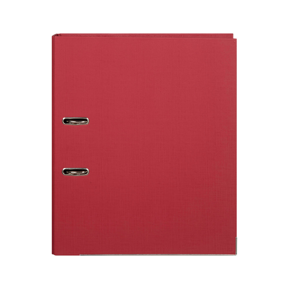 3PK Marbig Foolscap PE 75mm Lever Arch File Folder - Deep Red