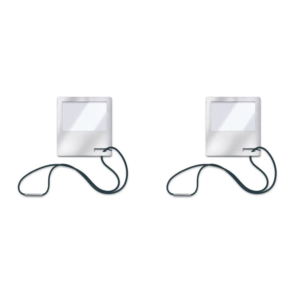 2PK Blomus Fijo Stainless Steel Bookmark w/ Magnifying Glass 90x6.5cm Silver