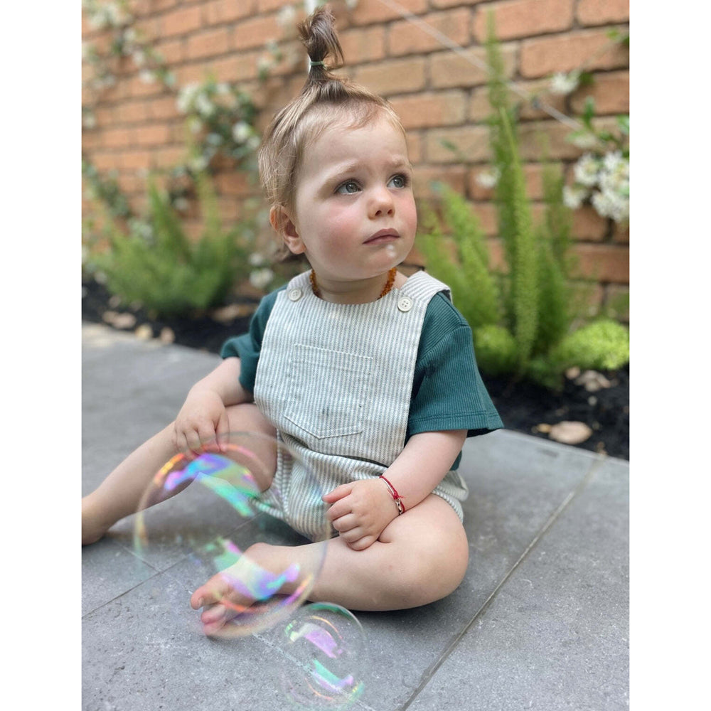 Ponchik Ribbed Cotton T Shirt Peacock Size 6-12m