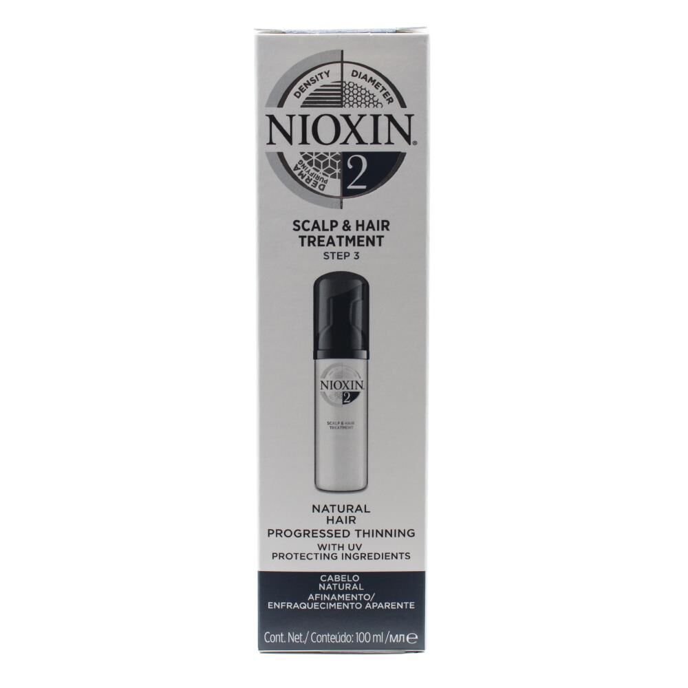 8PK Nioxin 100ml System 2 Natural Scalp & Hair Treatment Step 3 w/UV Protection