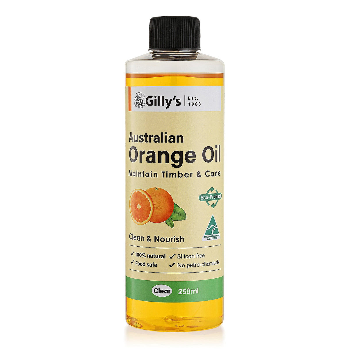 23009-gillys-australian-250ml-orange-oil-maintenance-polish-for-timber-cane