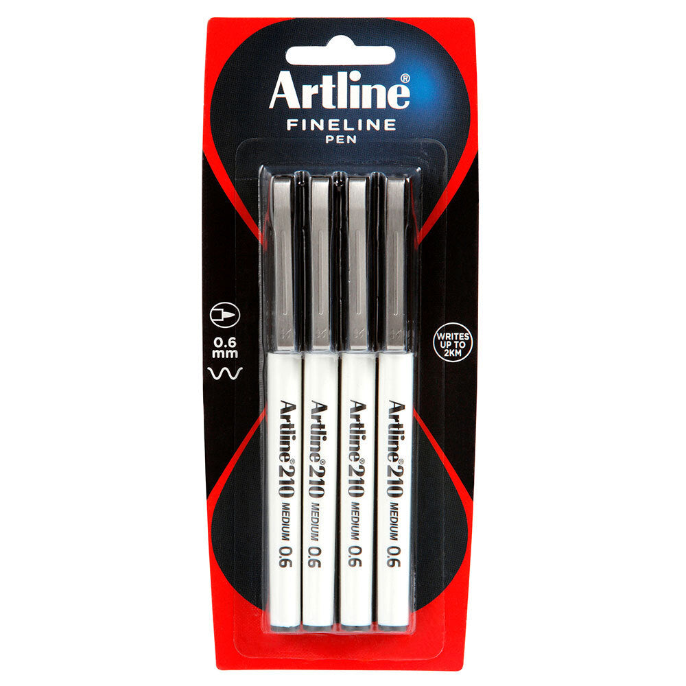 2814174-4pc-artline-210-fineline-0-6mm-black