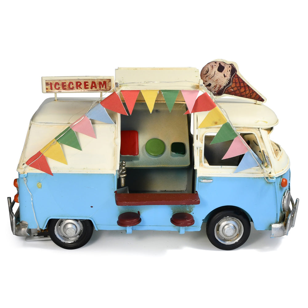 31124-auto-petit-festoon-lights-ice-cream-van-metal-ornament-28x16cm